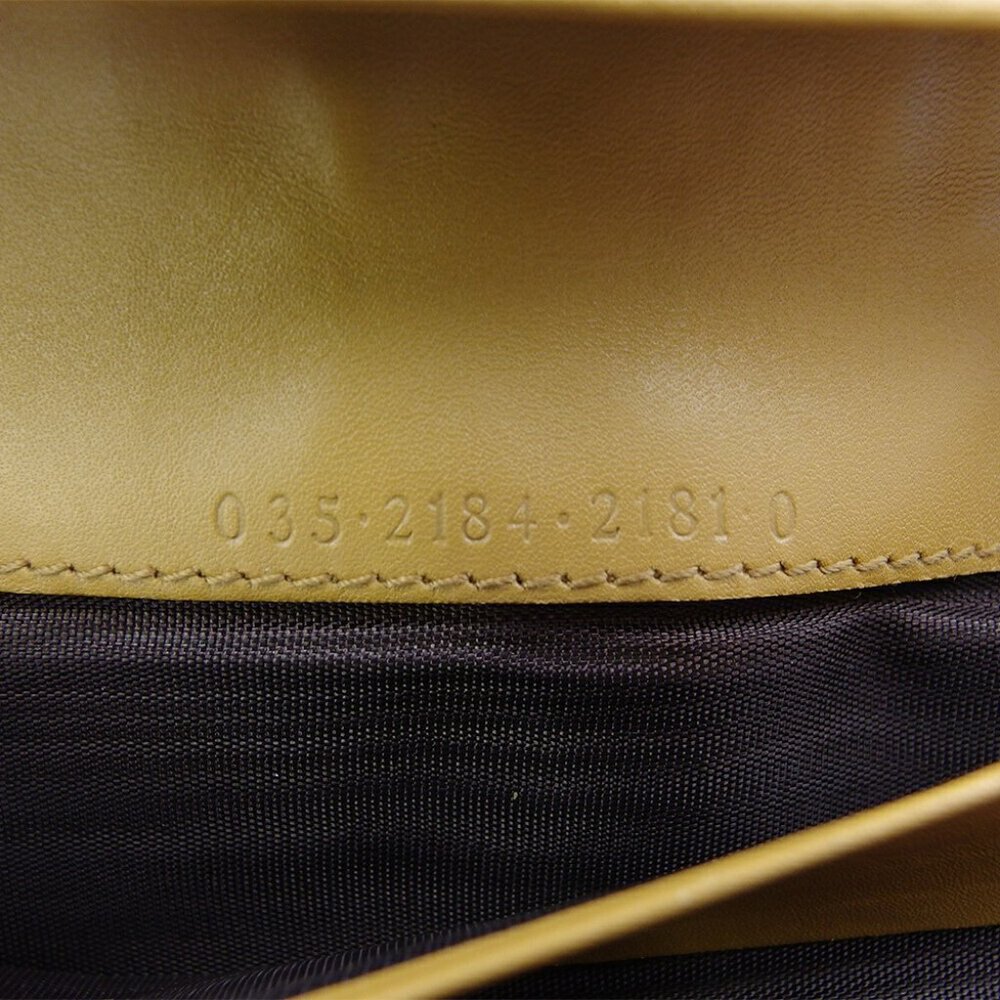 Gucci Long Wallet GG Canvas Beige Canvas ?~ Leather Authentic USED - Picture 7 of 9